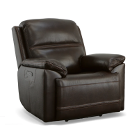 Flexsteel Jackson Power Reclining Leather Sofa or Set With Power Tilt Headrest