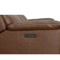 Flexsteel Jackson Power Reclining Leather Sofa or Set With Power Tilt Headrest