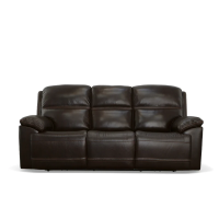 Flexsteel Jackson Power Reclining Leather Sofa or Set With Power Tilt Headrest