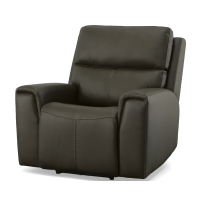 Flexsteel Jarvis Power Reclining Leather Sofa or Set With Power Tilt Headrest