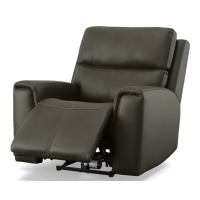 Flexsteel Jarvis Power Reclining Leather Sofa or Set With Power Tilt Headrest