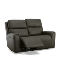 Flexsteel Jarvis Power Reclining Leather Sofa or Set With Power Tilt Headrest