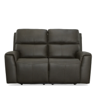 Flexsteel Jarvis Power Reclining Leather Sofa or Set With Power Tilt Headrest