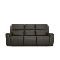Flexsteel Jarvis Power Reclining Leather Sofa or Set With Power Tilt Headrest