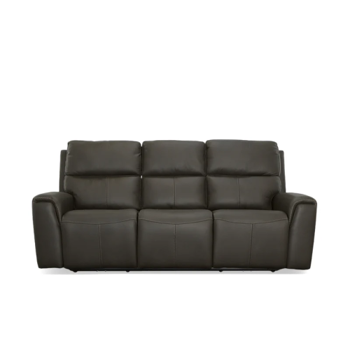 Flexsteel Jarvis Power Reclining Leather Sofa or Set With Power Tilt Headrest