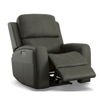 Flexsteel Linden Power Reclining Leather Sofa or Set With Power Tilt Headrest | Power Lumbar