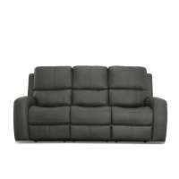 Flexsteel Linden Power Reclining Leather Sofa or Set With Power Tilt Headrest | Power Lumbar