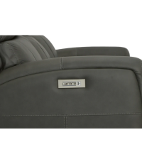 Flexsteel Linden Power Reclining Leather Sofa or Set With Power Tilt Headrest | Power Lumbar