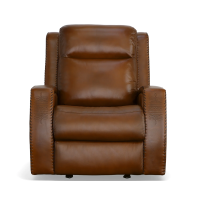 Flexsteel Mustang Power Reclining Leather Sofa or Set With Power Tilt Headrest