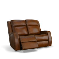 Flexsteel Mustang Power Reclining Leather Sofa or Set With Power Tilt Headrest