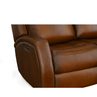 Flexsteel Mustang Power Reclining Leather Sofa or Set With Power Tilt Headrest