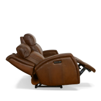 Flexsteel Mustang Power Reclining Leather Sofa or Set With Power Tilt Headrest