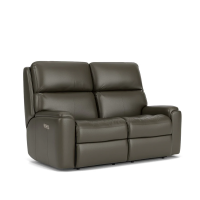 Flexsteel Rio Power Reclining Leather Sofa or Set With Power Tilt Headrest