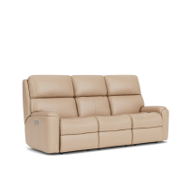 Flexsteel Rio Power Reclining Leather Sofa or Set With Power Tilt Headrest