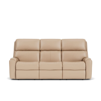 Flexsteel Rio Power Reclining Leather Sofa or Set With Power Tilt Headrest