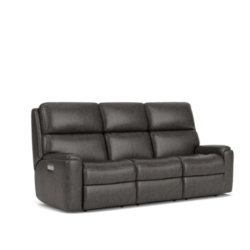 Flexsteel Rio Power Reclining Leather Sofa or Set With Power Tilt Headrest