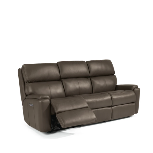 Flexsteel Rio Power Reclining Leather Sofa or Set With Power Tilt Headrest