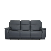 Flexsteel Sawyer Power Reclining Leather Sofa or Set With Power Tilt Headrest | Power Lumbar
