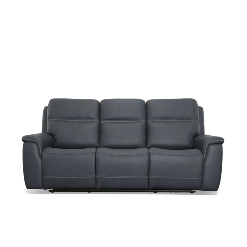 Flexsteel Sawyer Power Reclining Leather Sofa or Set With Power Tilt Headrest | Power Lumbar