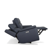 Flexsteel Sawyer Power Reclining Leather Sofa or Set With Power Tilt Headrest | Power Lumbar