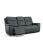 Flexsteel Sawyer Power Reclining Leather Sofa or Set With Power Tilt Headrest | Power Lumbar