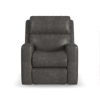 Flexsteel Score Power Reclining Leather Sofa or Set With Power Tilt Headrest