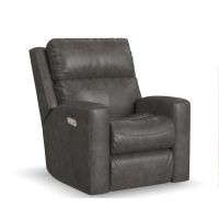Flexsteel Score Power Reclining Leather Sofa or Set With Power Tilt Headrest