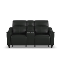 Flexsteel Walter Power Reclining Leather Sofa or Set With Power Tilt Headrest