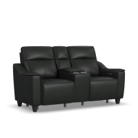 Flexsteel Walter Power Reclining Leather Sofa or Set With Power Tilt Headrest
