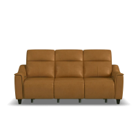 Flexsteel Walter Power Reclining Leather Sofa or Set With Power Tilt Headrest