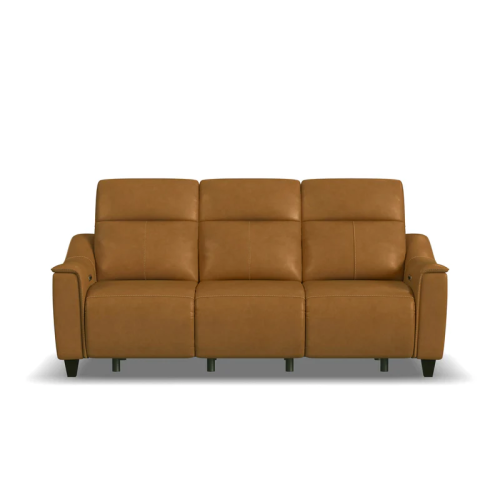 Flexsteel Walter Power Reclining Leather Sofa or Set With Power Tilt Headrest