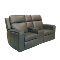 Flexsteel Wyatt Power Reclining Leather Sofa or Set - With Power Tilt Headrest | Power Lumbar