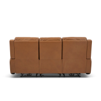 Flexsteel Wyatt Power Reclining Leather Sofa or Set - With Power Tilt Headrest | Power Lumbar