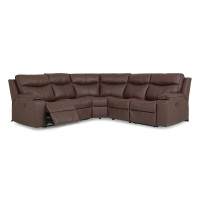 Cressa Reclining Leather Sectional