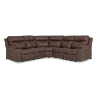 Cressa Reclining Leather Sectional