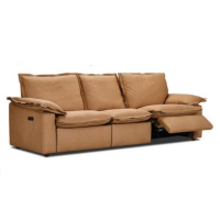 Clova Power Reclining Leather Sofa or Set With Power Headrests