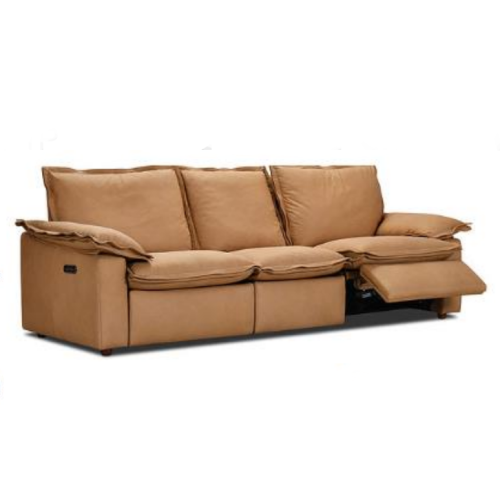 Clova Power Reclining Leather Sofa or Set With Power Headrests