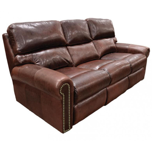 Solano Reclining Leather Sofa or Set - Available with Power Recline | Power Lumbar