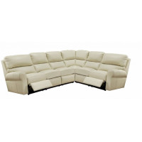 Barrow Cove Reclining Leather Sectional - Available with Power Recline | Power Lumbar