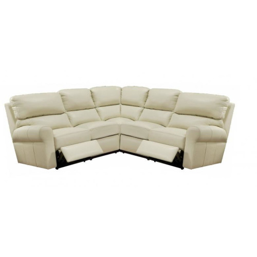Bar Harbor Reclining Leather Sectional - Available with Power Recline | Power Lumbar