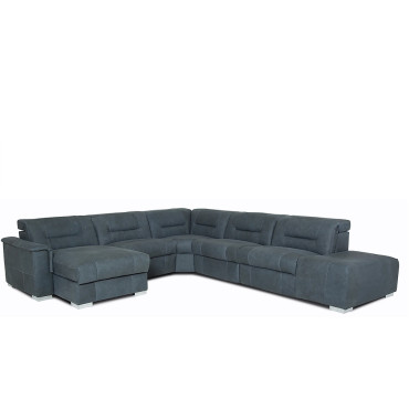 Kerren Power Reclining Leather Sectional with Power Adjustable Headrest