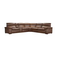 Palma Power Reclining Leather Sectional