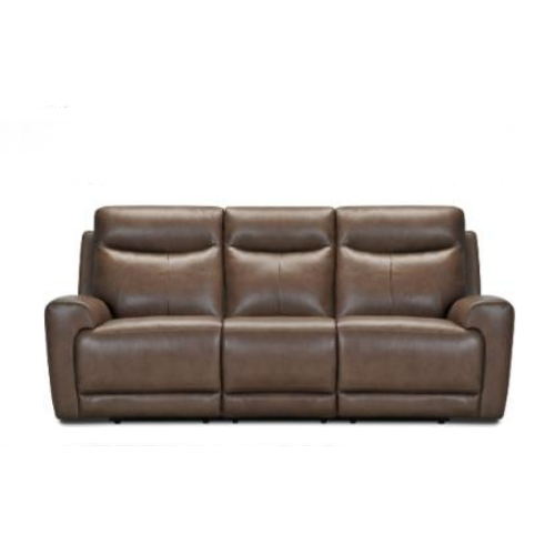 Trielle Power Reclining Leather Sofa With Power Headrest
