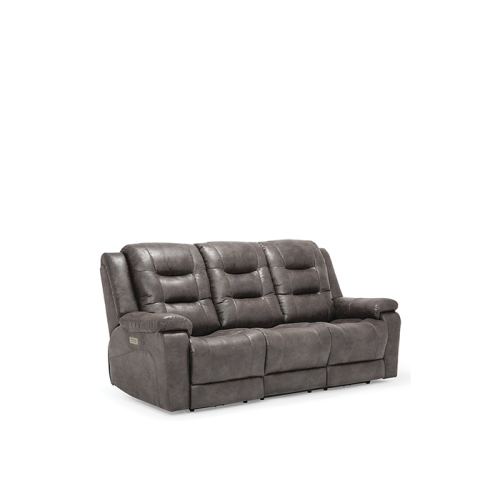 Lenna Power Reclining Leather Sofa or Set - Available With Power Tilt Headrest | Power Lumbar