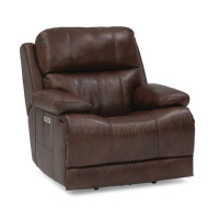 Kenna Power Reclining Leather Sectional - Available With Power Tilt Headrest | Power Lumbar