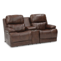 Kenna Power Reclining Leather Sectional - Available With Power Tilt Headrest | Power Lumbar