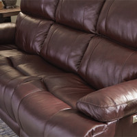 Kenna Power Reclining Leather Sofa or Set - Available With Power Tilt Headrest | Power Lumbar