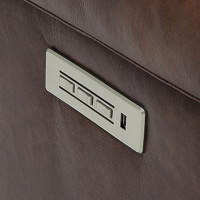 Kenna Power Reclining Leather Sectional - Available With Power Tilt Headrest | Power Lumbar