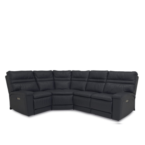 Tolia Power Reclining Leather Sectional - Available With Power Tilt Headrest | Power Lumbar
