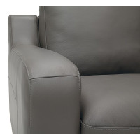 Salena Leather Power Reclining Sectional